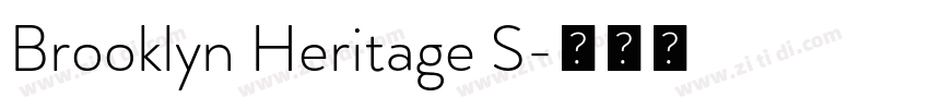 Brooklyn Heritage S字体转换